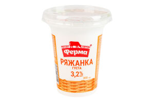Ряженка 3.2% Густая Ферма ст 300г