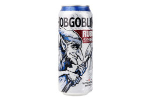 Пиво 0.5л 4.5% темне фільтроване пастеризоване Ruby Hobgoblin Wychwood Brewery з/б