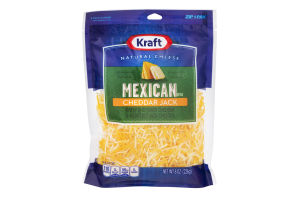 Kraft Natural Cheese Shredded Mexican Cheddar Jack
