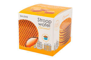 Вафли с карамельной начинкой Stroopwafel Saleks к/у 231г