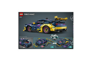 Конструктор для дітей від 10років №42236 Custom garage Ford Mustang GT Technic Lego 973ел