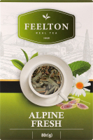 Чай Alpine Fresh зелений крупнолистовий 80г Feelton