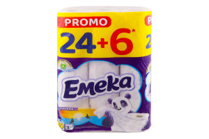 Папір туалетний 3-х шаровий Paradise Emeka 30шт