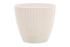 Вазон д/квітів Сумела 0,5л сіро-білий/бежевий Серінова