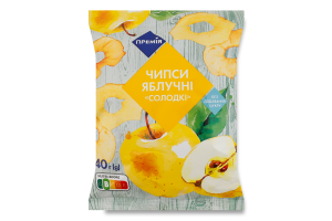 Чипсы яблочные сушеные резаные Сладкие Премія м/у 40г