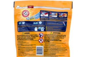 Arm & Hammer Concentrated Laundry Detergent 3-In-1 Power Paks With Oxi Clean Stain Fighters - 17 PK