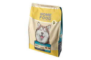 Корм д/дорослих собак великих пород Гіпоалергенний Форель з рисом сухий 3кг Home Food