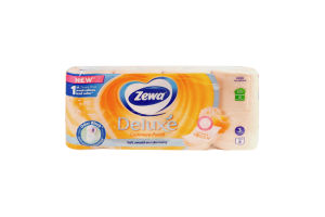Бумага туалетная 3-х слойная Cashmere Peach Deluxe Zewa 8шт