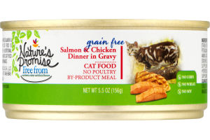 Nature's Promise Grain Free Cat Food Salmon & Chicken Dinner In Gravy