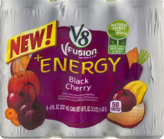 V8 V-Fusion + Energy Juice Black Cherry - 6 PK