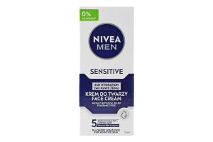 Крем для чувствительной кожи увлажняющий Nivea Men 75мл