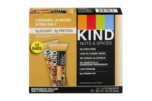 Kind Nuts & Spices Caramel Almond & Sea Salt - 12 CT