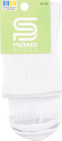 Шкарпетки підл Premier socks висок рубч біл р22-24