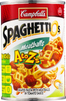 Campbell's Spaghetti O's Meatballs A to Z's