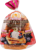 Хліб половинка в нарізці тостовий Здобний Формула смаку м/у 250г