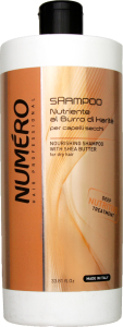 Шампунь для волосся живильний Numero З олією каріте та авокадо Brelil 1000мл