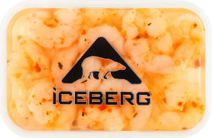 Креветки хвосты в масле со специями Iceberg п/у 200г