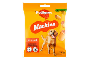 Корм сухий додатковий для дорослих собак Оригінальний Markies Pedigree м/у 150г