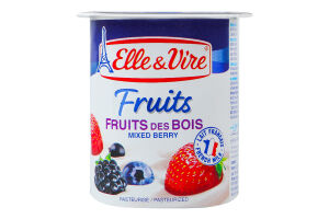 Десерт молочный 2.3% с лесными ягодами Fruits Elle&Vire ст 125г