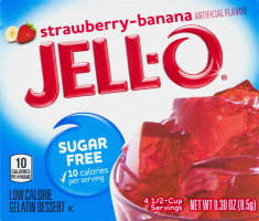 Jell-O Strawberry-Banana Sugar Free Low Calorie Gelatin Dessert