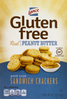 Lance Gluten Free Real Peanut Butter Bite Size Sandwich Crackers