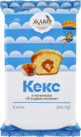 Кекс з начинкою Згущене молоко 240г Жако