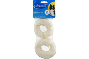 Companion Natural Rawhide Donut 3.5 Inch - 2 CT