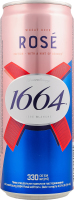 Пиво специальное 330мл 4.5% пшеничное пастеризованное Rose Edition Kronenbourg 1664 ж/б