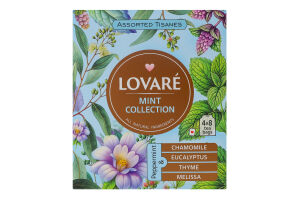 Чай травяной ассорти Мята Mint collection Lovare к/у 32х1.3г