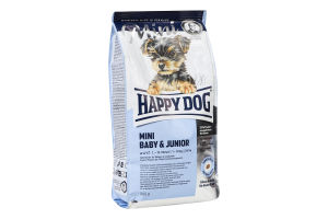 Корм для щенков Happy Dog Supreme Mini Baby&Junior