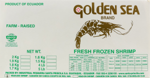 Королівські креветки в панцирі c/м без голови 21/25 (блок)