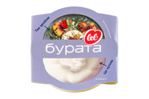 Сыр 50% мягкий подплавленный Буррата в рассоле Lel' ст 230г