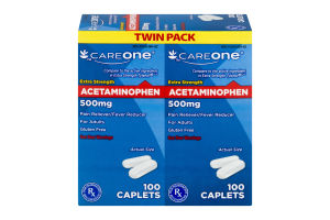CareOne Extra Strength Acetaminophen Pain Reliever/Fever Reducer - 200 CT