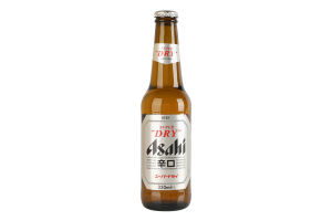Пиво 0.33л 5% світле фільтроване Super dry Asahi пл