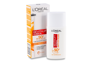 Флюид для защиты кожи лица SPF50+ Revitalift Clinical L'Oreal Paris 50мл
