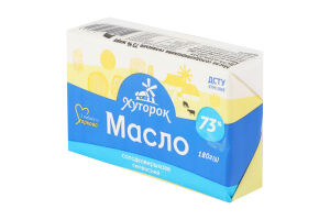 Масло солодковершкове 73% Селянське Хуторок м/у 180г