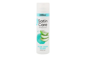 Гель для гоління Aloe Vera Glide Sensitive Satin Care 200мл