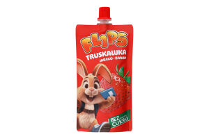 Пюре Flips 100г Полуниця-банан-яблуко 100% без цукру (Пол)