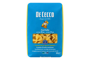Изделия макаронные Farfalle De Cecco м/у 500г