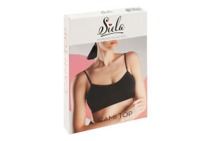 Топ женский из микрофибры Siela Cami top Seamless collection S-M черный