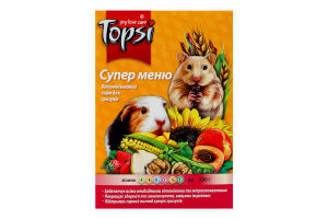 Корм д/гризунів Супер меню 575г Топсі