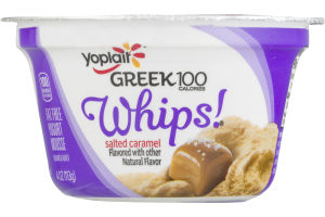 Yoplait Whips! Greek 100 Fat Free Yogurt Mousse Salted Caramel