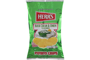 Herr's Ripples Potato Chips Sour Cream & Onion