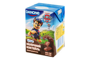 Коктейль молочний 2.5% Шоколадний Paw Patrol Danone т/п 212г