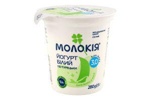 Йогурт 3% густий Білий По-турецьки Молокія ст 280г