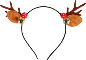 Обруч карнавальний Оленячі ріжки з дзвониками асор