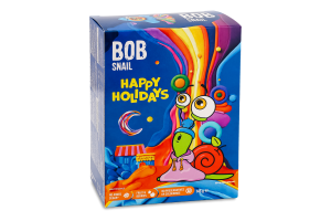 Набір продукції з іграшкою та стікером Різдвяний бокс Bob Snail к/у 145г