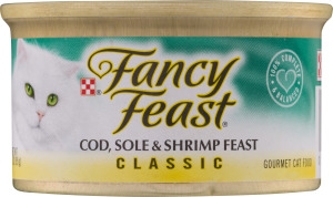 Fancy Feast Cod, Sole & Shrimp Feast Classic Gourmet Cat Food