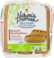 Nature's Promise Hot Dog Buns Sprouted - 6 CT