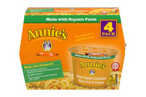 Annie's Homegrown Macaroni & Cheese Real Aged Cheddar 4 - PK